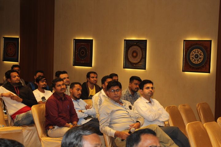 Audience listening during the seminar