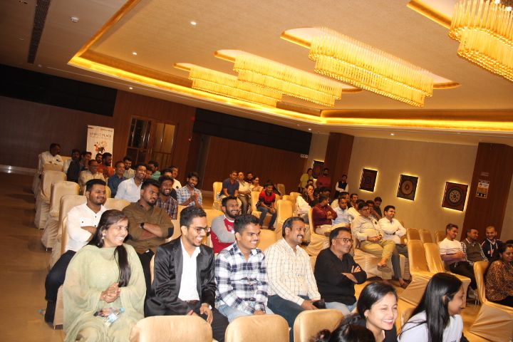 Attendees seated in the seminar hall